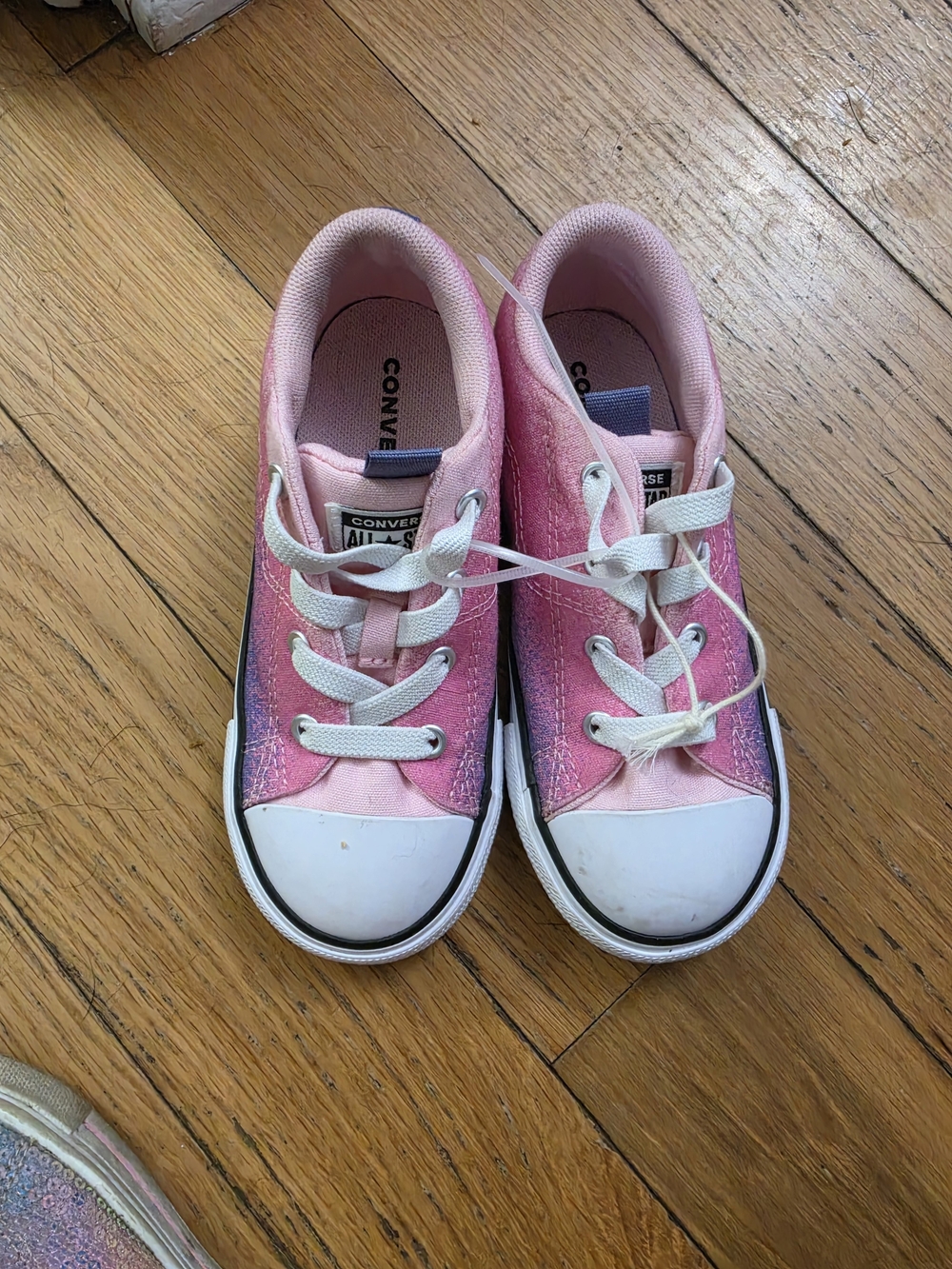 Converse Kids Pink Purple Ombre Low-Top Sneakers